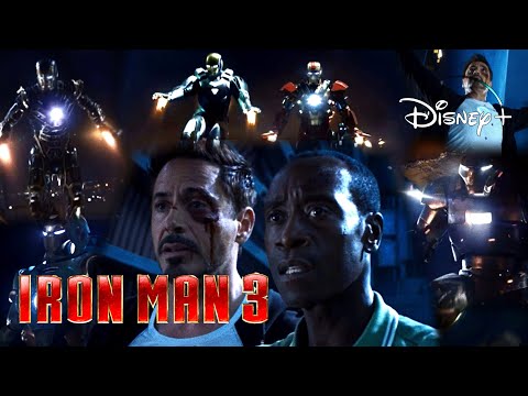 Iron-Man 3 | Tony Sends His Suits - “Merry Christmas Buddy” Scene | Disney+ [2013]