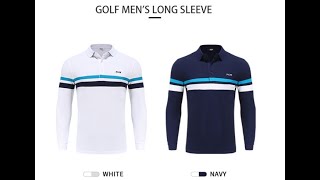 PGM Pullover Polo Shirt for Golf Fashion Cotton Men Long Sleeve Golf Shirt YF382