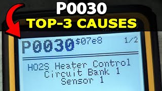 How To Fix P0030 Engine Code: HO2S Heater Control Circuit Bank 1 Sensor 1