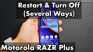 Motorola Razr Plus: How to Restart & Turn Off (several ways)