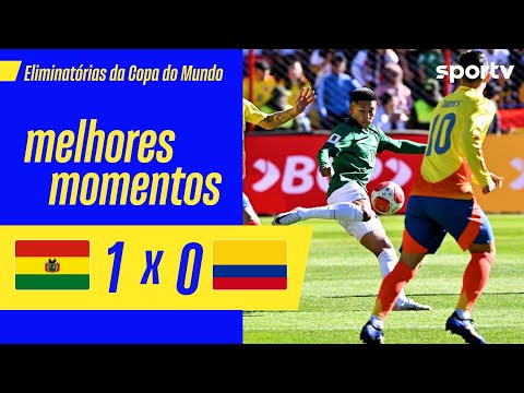 Gols e lances de Bolívia x Colômbia