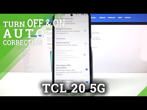 How to Enter Text Correction Options in TCL 20 5G – Run Text Correction Options