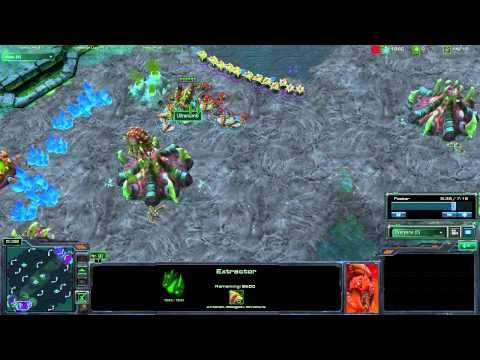 Starcraft 2 - 2v2 (Zerg/Zerg) vs (Zerg/Protoss)