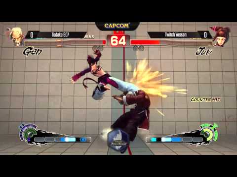 EVO 2014  USF4 - Todakai507 ( Gen ) vs Yossan ( Juri )