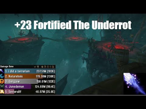 10.1.5 Frost Mage PoV | +23 Fortified The Underrot | 183k Overall