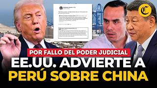 EE.UU. lanza dura advertencia a Perú por Puerto de Chancay y China | El Comercio