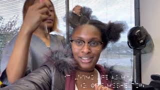 Mini hair vlog- Come with me to get my hair done! 💁🏾‍♀️