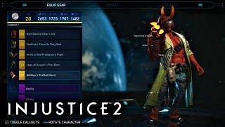 Injustice 2 - Hellboy (Epic) Gear Showcase!