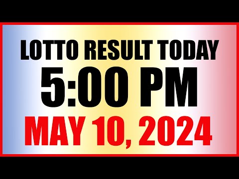Lotto Result Today 5pm May 10, 2024 Swertres Ez2 Pcso