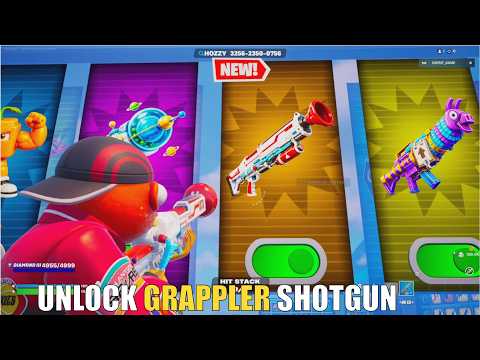 UNLOCK GRAPPLER SHOTGUN CRAZY 1V1 FFA ALL GUNS & RIDES FORTNITE - @hozzy