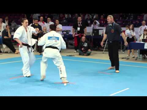 European Karate Championship Warsaw - Lídia Körmöndi vs Anca Dan