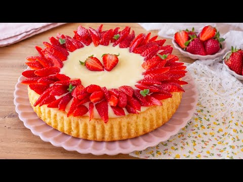 Crostata morbida Crema e Fragole 🍓Ricetta facile senza glutine