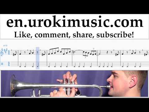 How to Play Trumpet The Pink Panther - Theme Song Tabs Part#2 um-i352