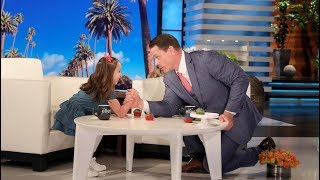 WWE Star John Cena Arm Wrestles Kid Genius Brielle