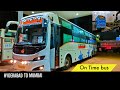 HYDERABAD TO MUMBAI BUS JOURNEY ORANGE TRAVELS VOLVO CELESTE B11R SLEEPER BUS BUS CABIN RIDE
