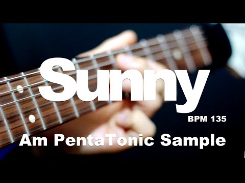 Sunny - A minor PentaTonic Lick & Line Sample (Bpm135) GTNPT [GUITAR LESSON TV]