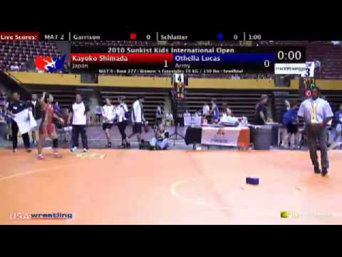 Sunkist Open - Women's Freestyle - 59kg Semifinals - Kayoko Shimada vs. Othella Lucas