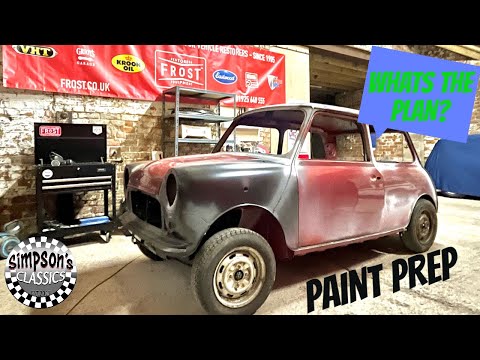 MAKING A PLAN FOR PAINT - 89 Classic Mini Restoration