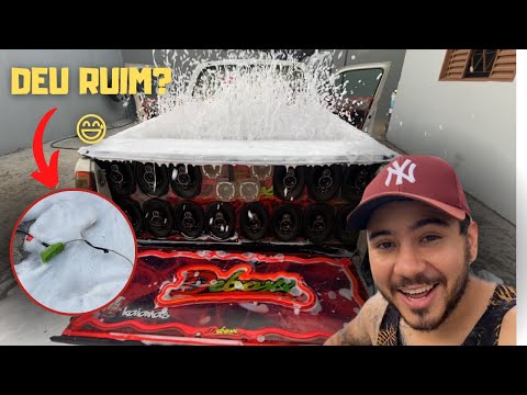 SAVEIRO DEBOXE TOCANDO FORTE🔈💥 JOGUEI SABÃO NA LONA DA SAVEIRO !