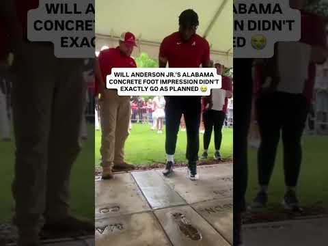 Will Anderson Jr. Took His Alabama Footprint WAY Too Seriously 😂
