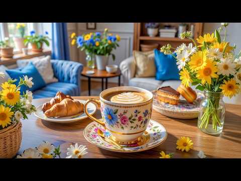Soothing May Jazz ☕ Sweet Summer Morning Coffee Jazz with Positive Bossa Nova Piano for Work, Study