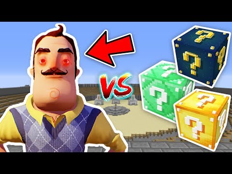 KORKUNÇ KOMŞU VS ŞANS BLOKLARI - Minecraft