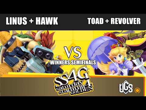 Saturday Stadium 4 Golden - Winners Semis - Linus + Hawk(ROB+Bowser) Vs. Toad + Revolver(Peach+Roy)