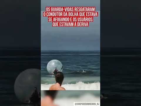 Os Bombeiros RJ resgataram pessoas dentro de uma bolha inflável! 😱😯⁣⁣⁣⁣⁣