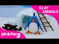 How To Make A Clay Penguin Clay Animals Arts And Crafts Pinkfong Craft Time For Children