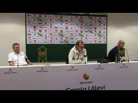 Presskonferens efter GAIS - Öster