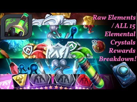 Raw Elements / All 15 Elemental Crystals Rewards Guide + Breakdown! - Marvel Contest of Champions