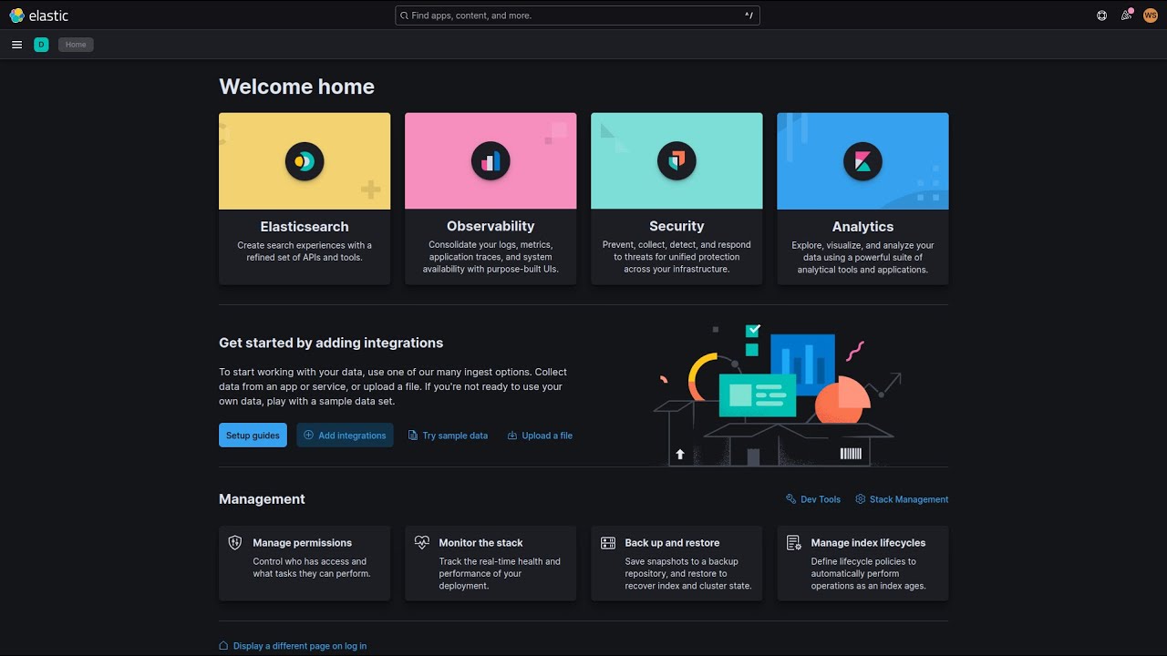 Elastic Security - Dashboards para auditoria de um sistema Linux