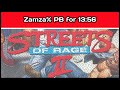 Streets Of Rage 2 Zamza PB For 13 56