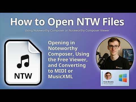 How to Open NTW Files (Noteworthy Composer Song)