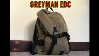 EDC Greyman Backpack Blackhawk Diversion Carry Waxed Canvas Rucksack