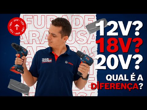 Furadeiras e Parafusadeiras 12V, 18V e 20V – Qual a diferença?