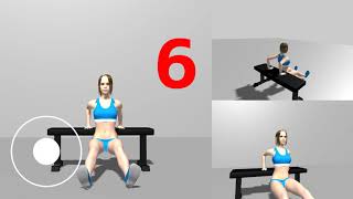 Triceps Bench Dips, App for Muscle Training