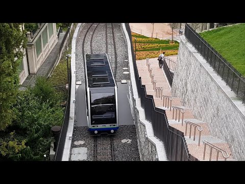 Lugano Funicolare - Stazione FFS - Drahtseilbahn zum Bahnhof - to Train Station