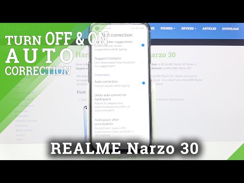 How to Manage Auto Correction in REALME Narzo 30 – Turn On / Off Correction