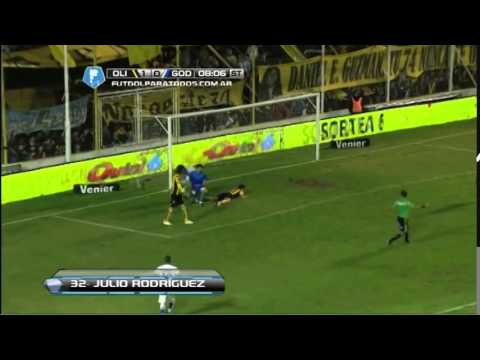 Gol de Júlio César Rodríguez Olimpo 1-1 Godoy Cruz