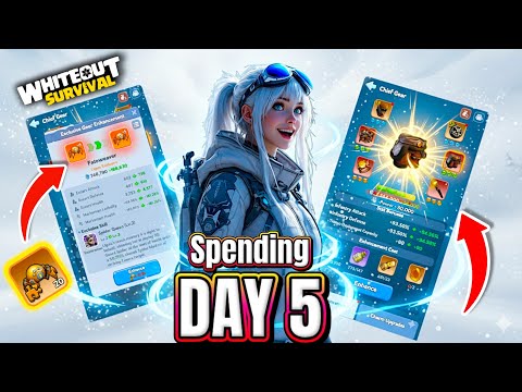Finally! " Day 5 Spending " Chief Gears & Widgets " [ SVS PREP ] Whiteout Survival 🔮