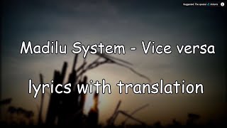 Madilu system-vice versa english lyrics
