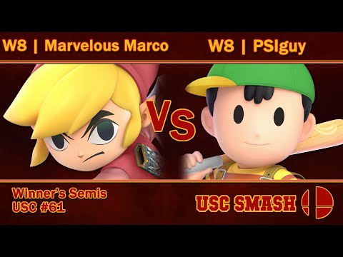 USC Smash Biweekly #61 W8 | Marvelous Marco (Toon Link) vs W8 | PSIguy (Ness)