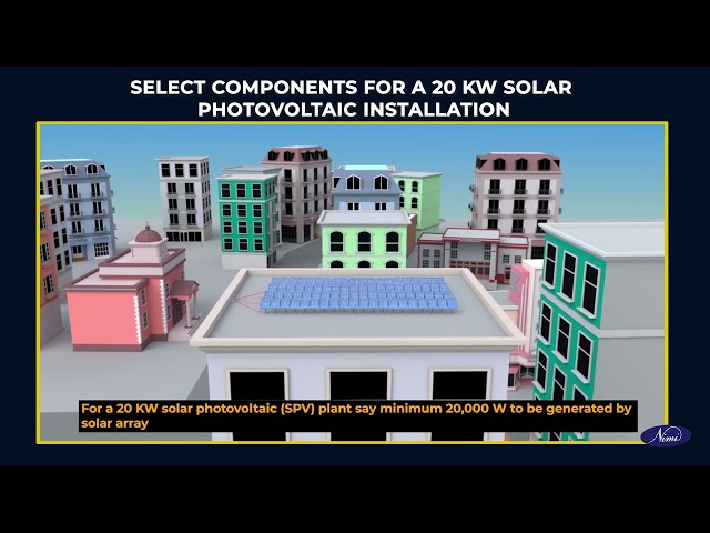 prepare bill of material for a 20 kw solar photovoltaic installation