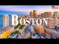 Boston 4K drone view • Stunning Footage Aerial View Of Boston | Relaxation film with calming music