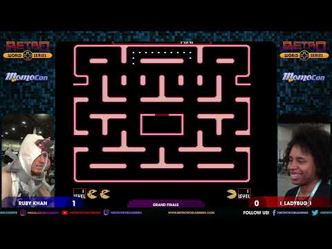 Ruby Khan vs l_LadyBug_l (Grand Finals) - Ms. Pac-Man (Tengen - NES) - Momocon 2024