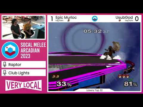 SoCal Melee Arcadian 2023 - Epic Murloc (Ganondorf) vs. Usubgod (Marth) - Losers Top 32