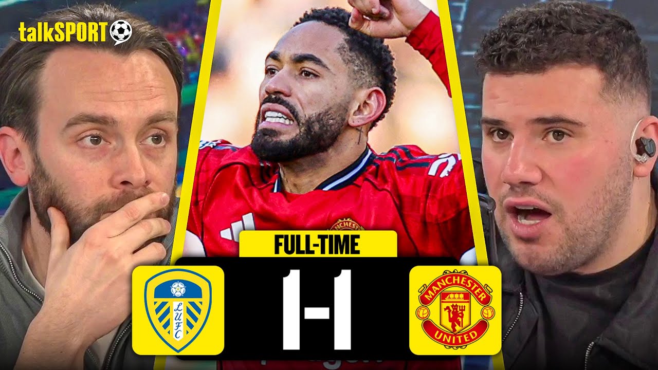 "What I was FEARING!" LIVE REACTION as Leeds United HOLD Man United to a Draw at Elland Road!