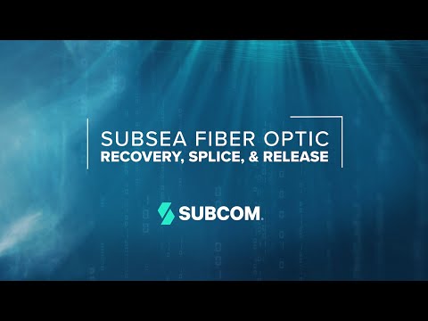 SubCom - Subsea Fiber Optic Cable Recovery, Splice, & Release Animation