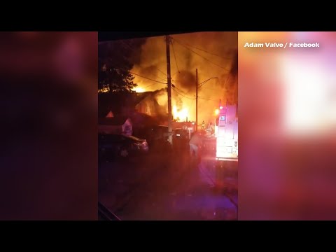 New Video Shows Scope Of Fire That Destroyed Two Homes Along Chautauqua Lake